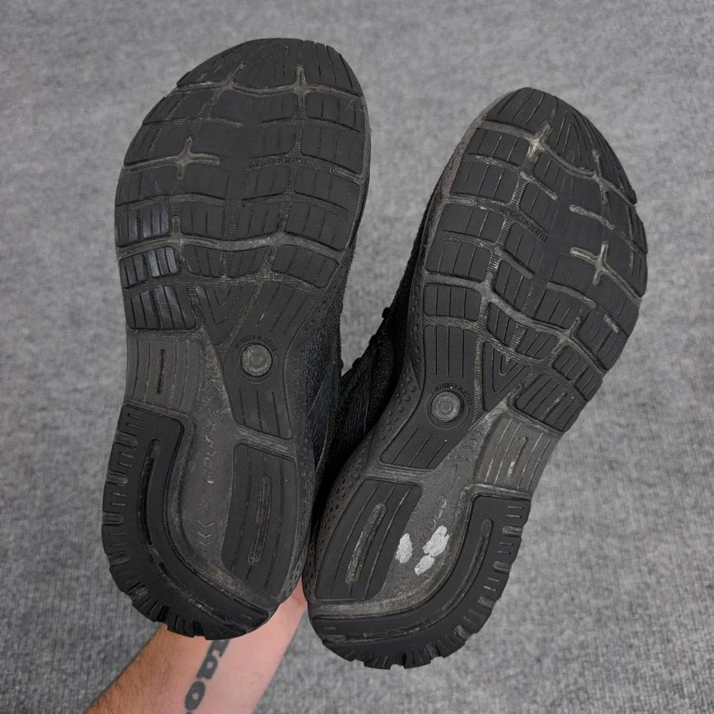 Brooks Ghost 16 Shoes Women 9.5 Triple Black Mesh Running Sneakers 1204071B020